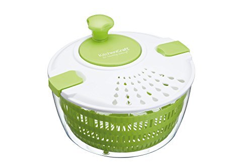 Lugar KitchenCraft Healthy Eating - Ensaladera de plástico grande sin BPA