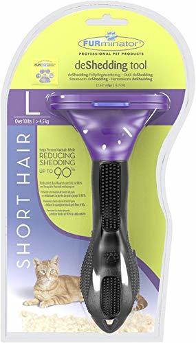 Social Furminator Herramienta de muda para Gatos Grandes de Pelo Corto L