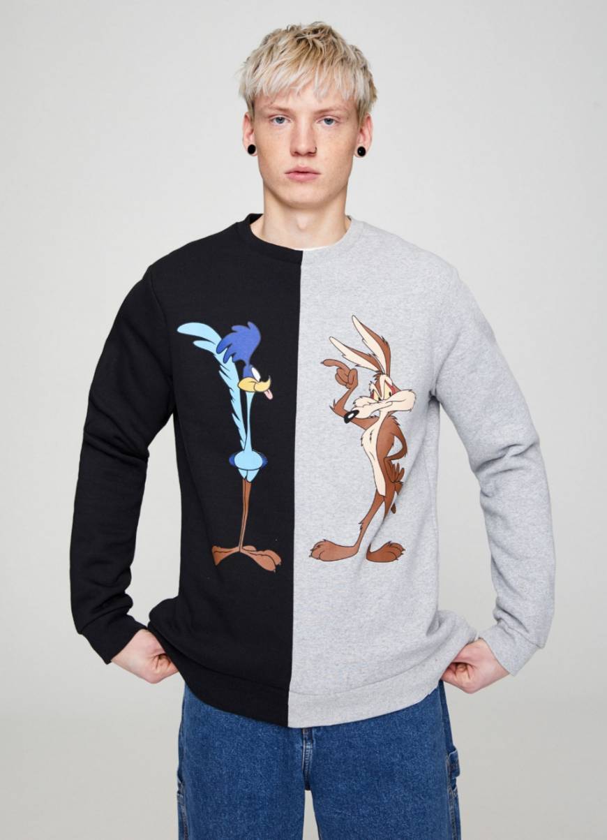 Product Sweatshirt dos Looney Tunes com color block