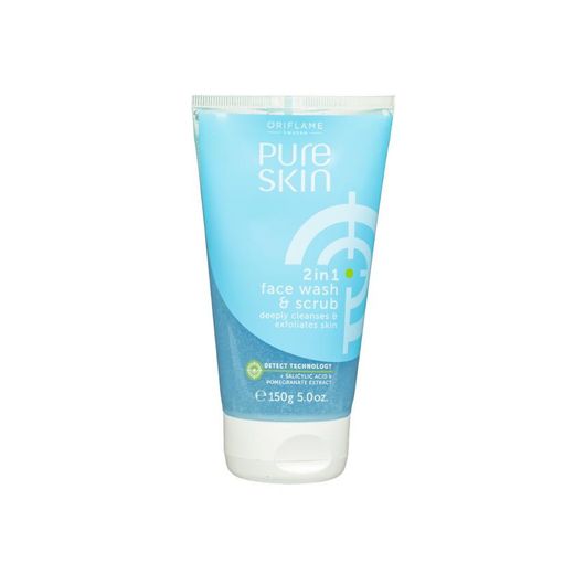 2 in 1 face wash and scrub