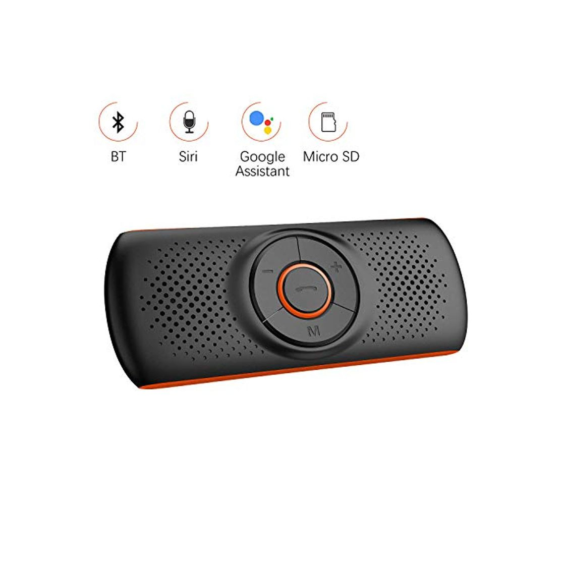 Social Aigoss Manos Libres para Coche Bluetooth 4.2 con Siri y Google Assistant