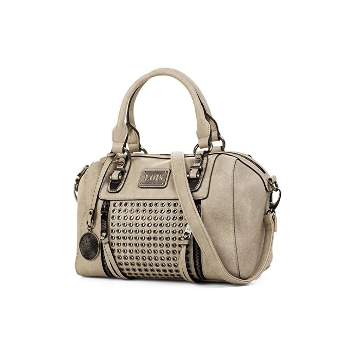 Lois - Bolso de Mujer de Mano Tipo Bowling. 2 Asas y