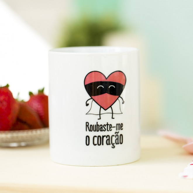 Producto CANECA "ROUBASTE-ME O CORAÇÃO"