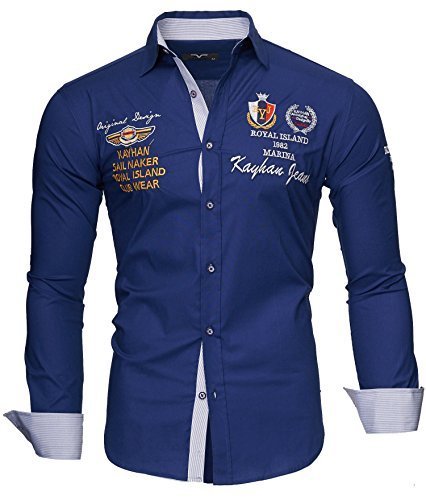 Social Kayhan Hombre Camisa Monaco Navy