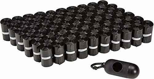 Producto AmazonBasics - Bolsas para excrementos de perro con dispensador y clip para