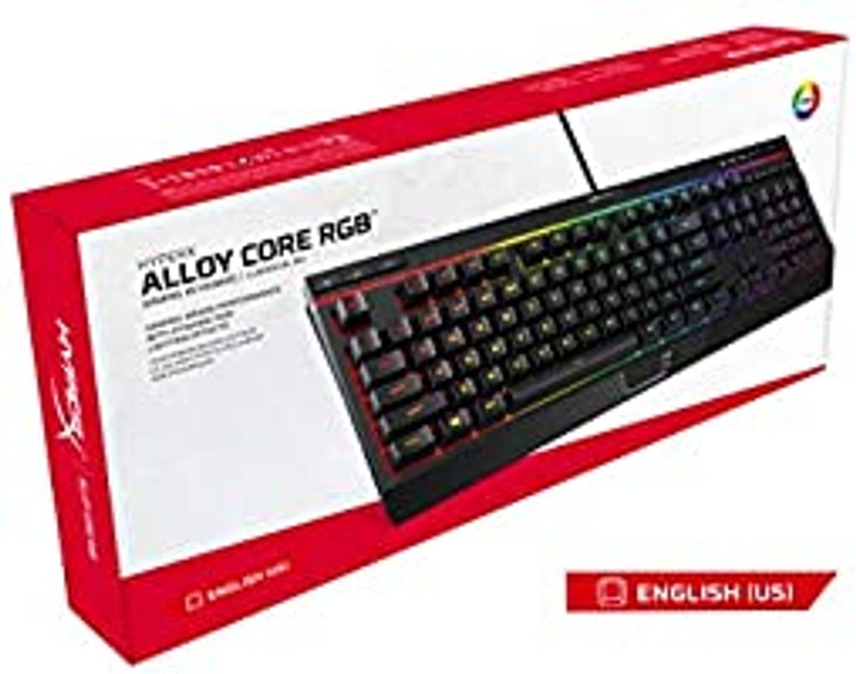 Electronic HyperX HX-KB5ME2-US Alloy Core RGB - Teclado de membrana para Gaming