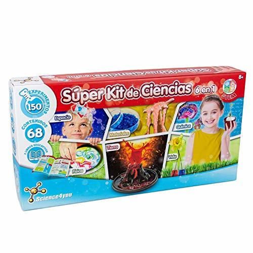 Science4you-Súper Kit de Ciencias 6 en 1, Stem, Multicolor