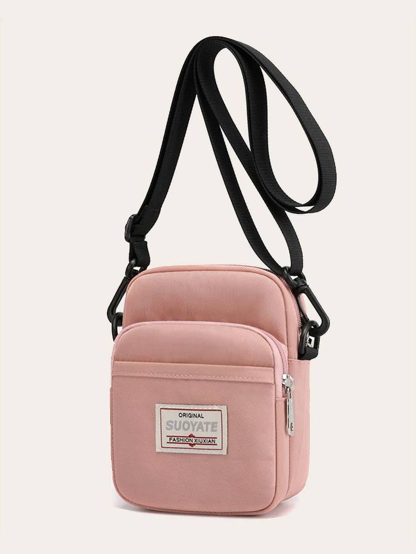 Fashion Letter Patch Crossbody Bag