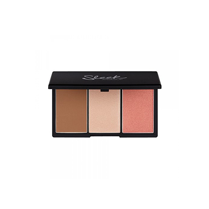 Social Maquillaje Elegante Cara Contorno y Blush Palette forma 20g Luz, Paquete 1er