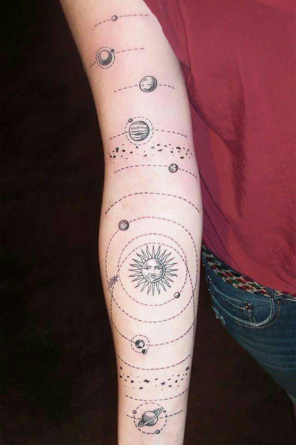 Fashion Tatuagem universo