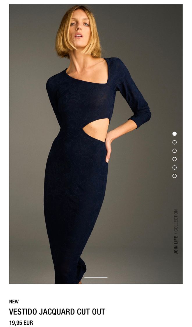 Social Vestido azul marino midi