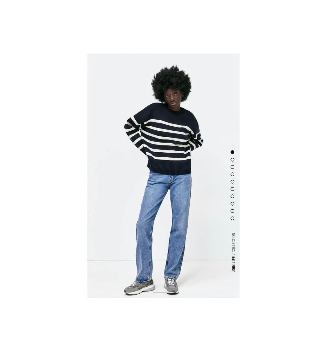 Moda STRIPED KNIT SWEATER - striped