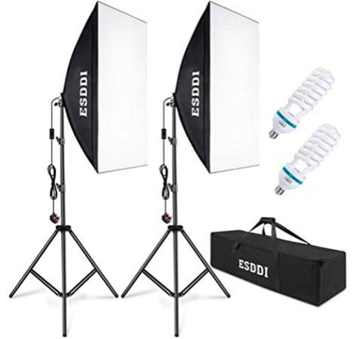 ESDDI Softbox Photography Lighting Kit

