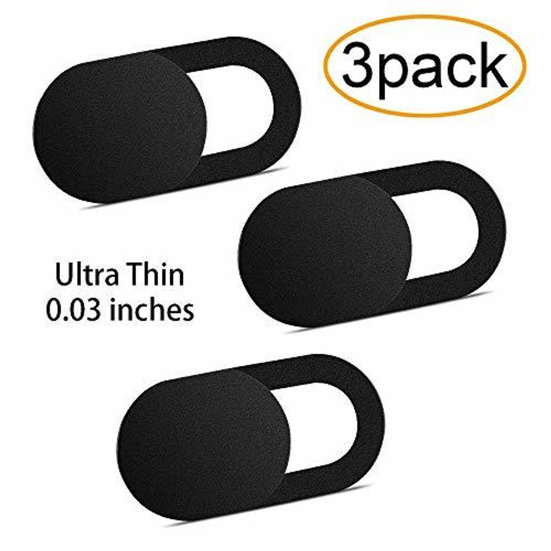Social iVoler [3 Unidades] Cubierta Webcam, Webcam Cover Slider Diseño Ultra Fino Camera