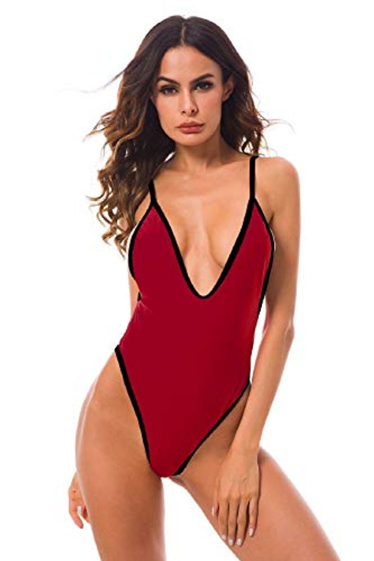 Social Voqeen Bikini Mujer 2019 Monokini Bikini Mujer Sexy Trajes de Baño Trajes