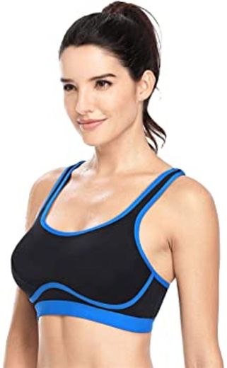 Eono Essentials Women Sport Bra Comfort Running Bra Yoga Workout Tank top Strappy Bra