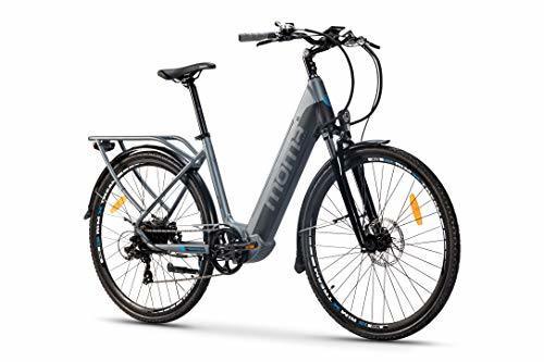 Lugar Moma Bikes Bicicleta Eléctrica Urbana EBIKE-28 Pro, Shimano 7vel, frenos hidráulicos, batería