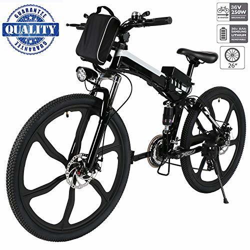 Lugares Hiriyt 26" Bicicleta eléctrica de montaña, 250W, Batería 36V E-Bike Sistema de