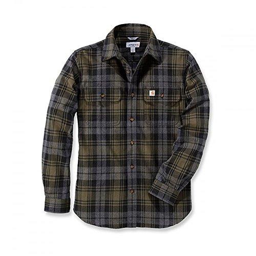 Producto Carhartt T-Shirt mit Knöpfen Hubbard Slim Fit Flannel Shirt Moss-L