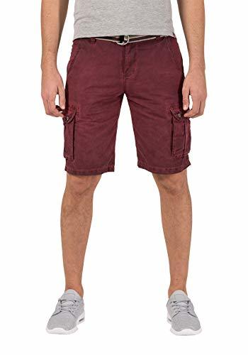 Lugar Timezone Loose Maguiretz Cargo Shorts Incl. Belt Pantalones Cortos, Rojo