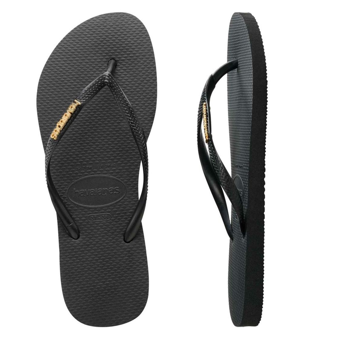 Social Havaianas Slim Logo Metallic