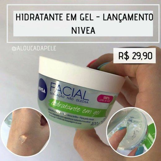 Hidratante facial em gel Nivea com Ácido Hialurônico