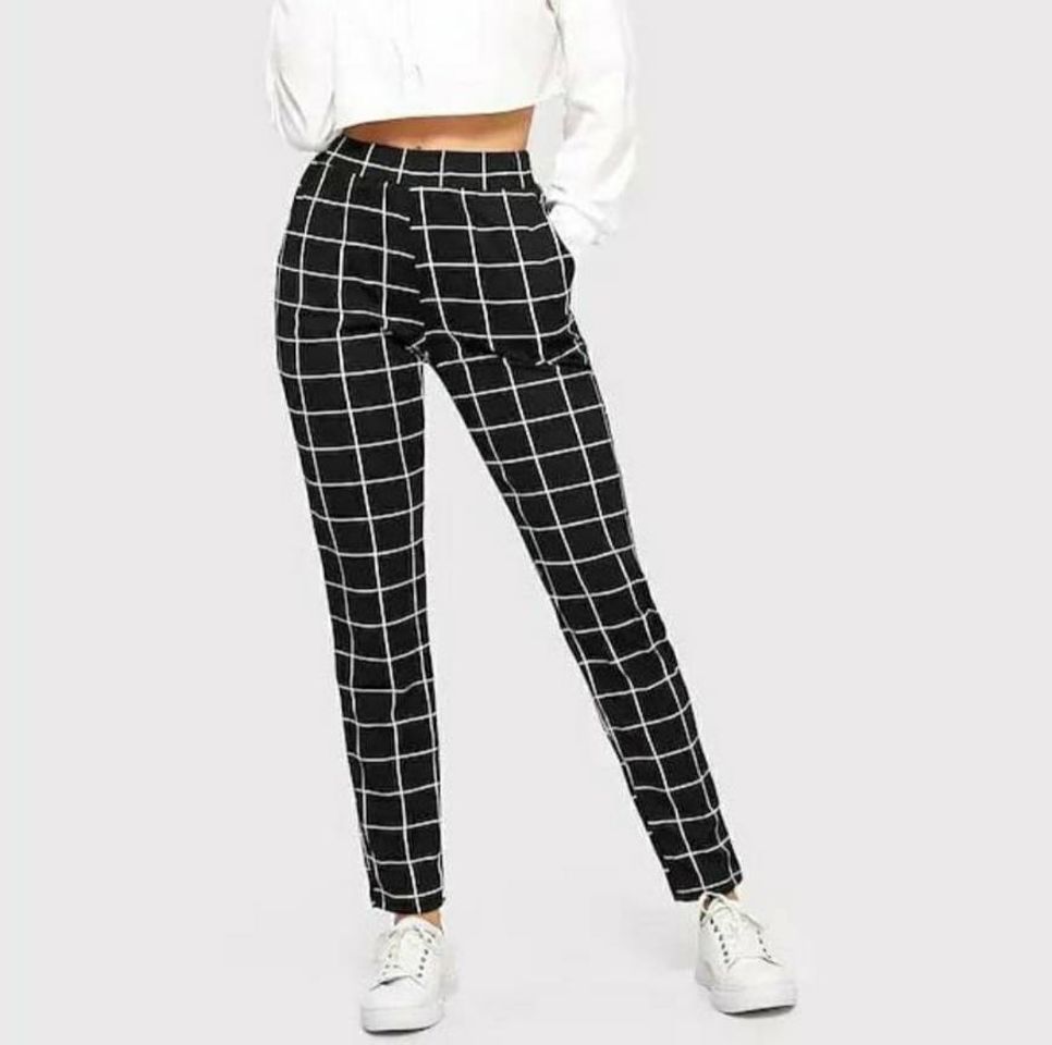 Social Calça xadrez Grid