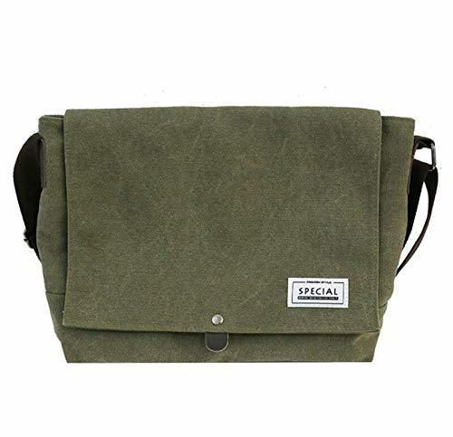 Yaceeng Bolso de hombro de los hombres ocasionales de la lona Satchel