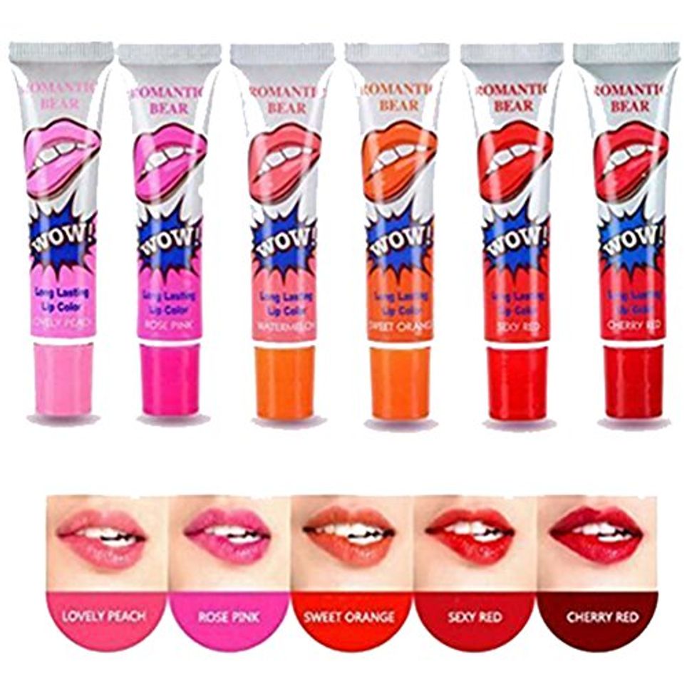 Producto Kentop 6 colores Magic Peel Off Mask Tint constante una agua Labios Brillo