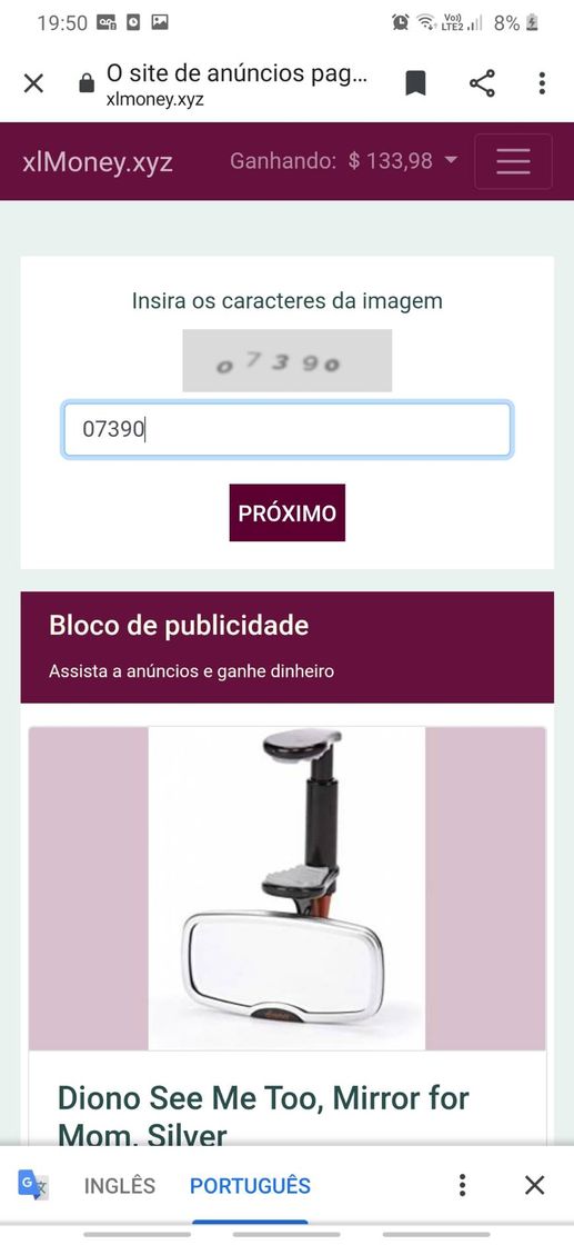 Fashion Entre nesse código,ele vai te direcionar ao site do dinheiro