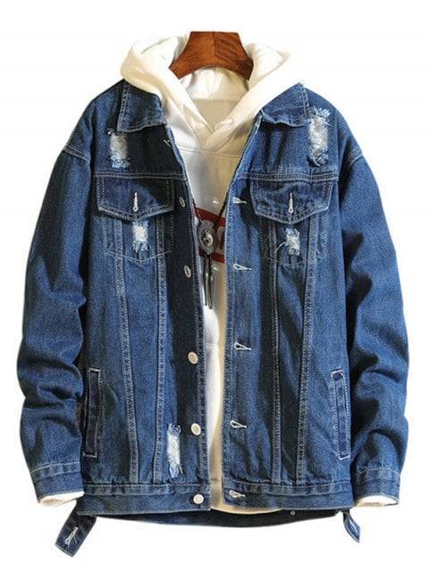 Moda Casaco casual denim 