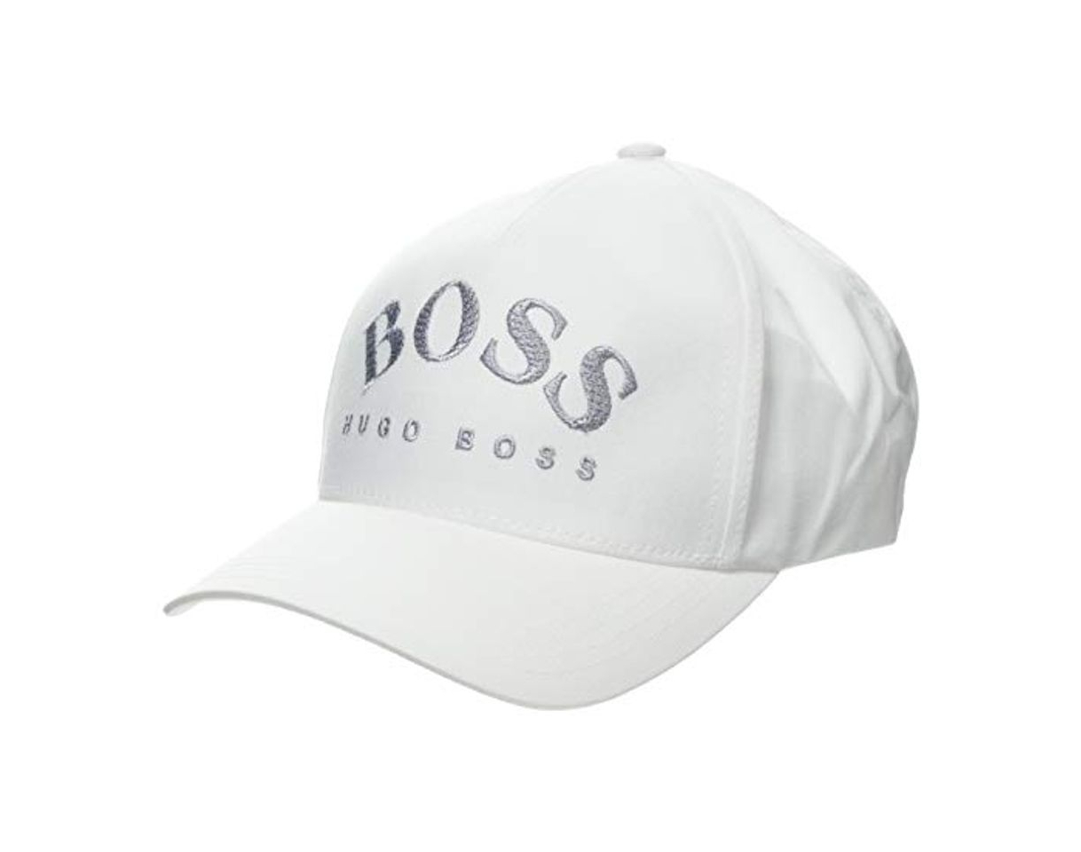 Moda BOSS Cap-Curved Gorra de béisbol, Blanco