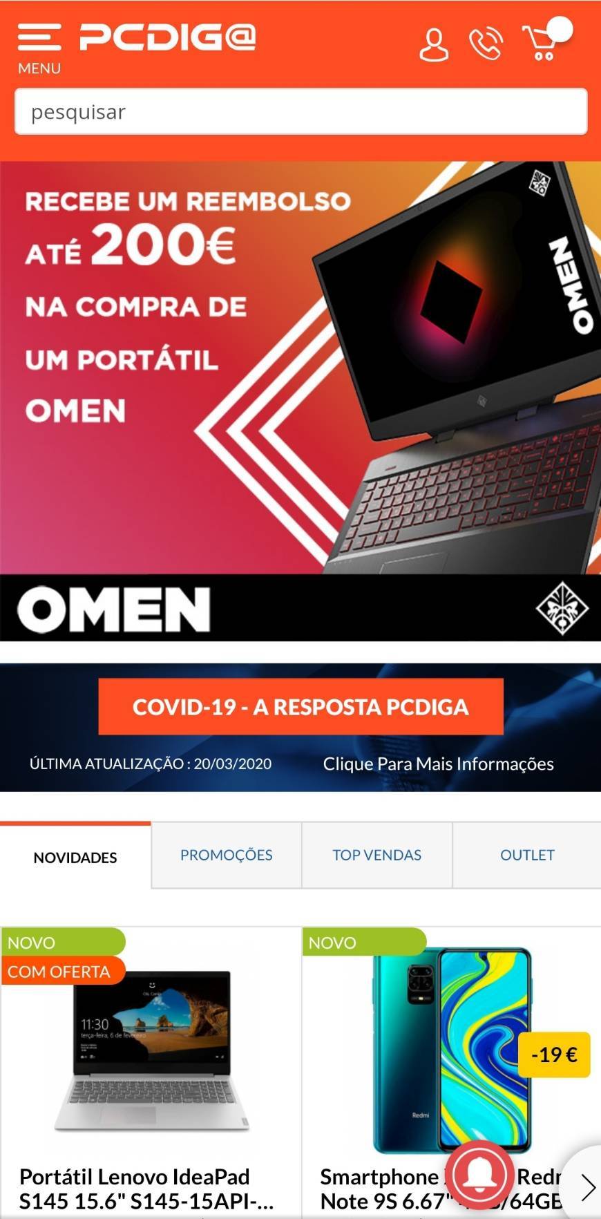 Producto Melhores preços em Computadores