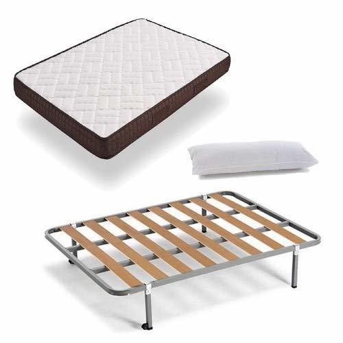 Social HOGAR24 ES Cama Completa - Colchón Viscobrown Reversible