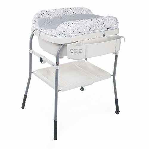 Social Chicco Cuddle&Bubble - Bañera y cambiador 2 en 1, plegable y compacta,