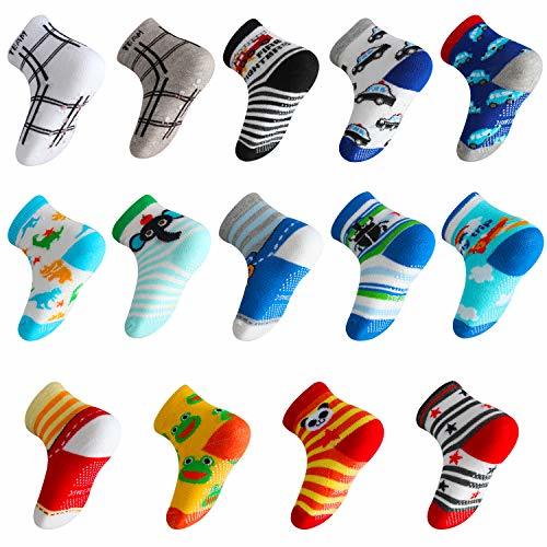 Place Lictin 14 Pares Antideslizante Calcetines Calcetines Calcetines de niño Talla 2-3 años