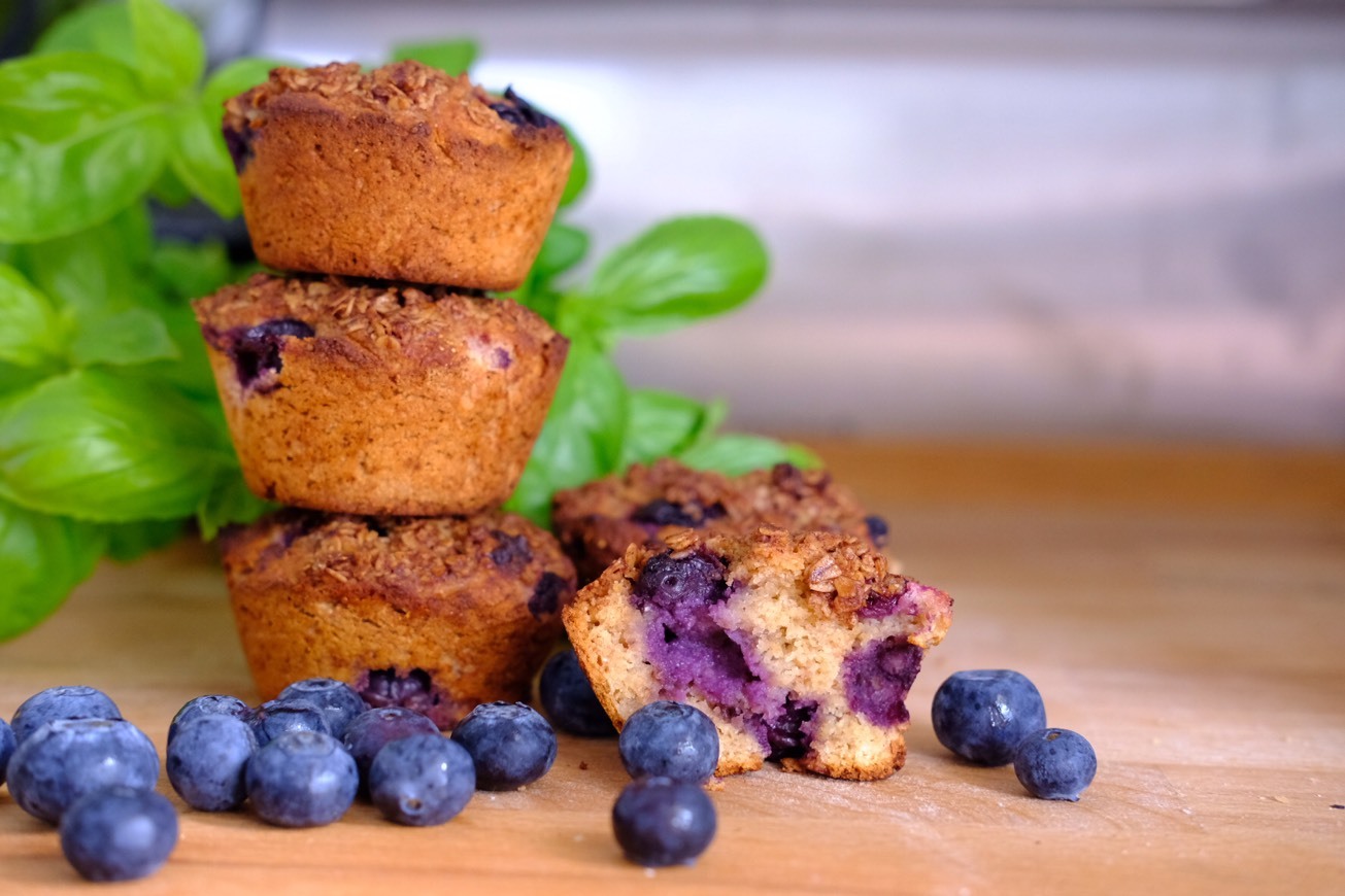 Os melhores Muffins de Mirtilos