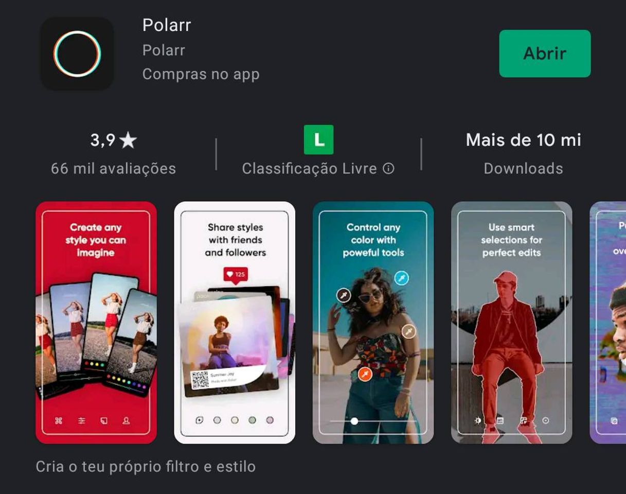 Aplicación Polarr