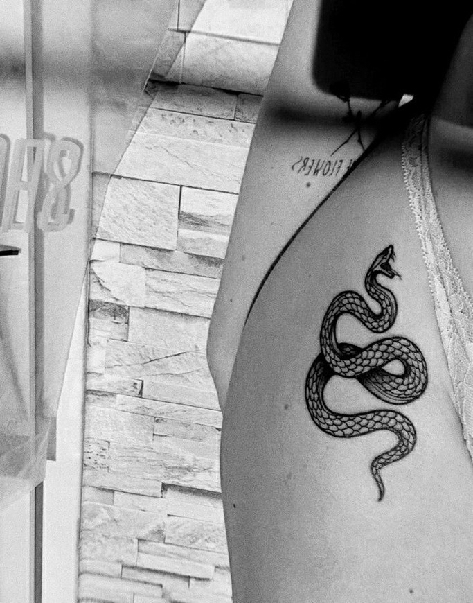 Social Snake tattoo