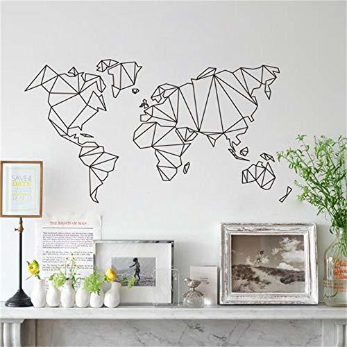 Lugar Mapa del Mundo Pegatinas de pared vinilo adhesivo decorativo para las niñas