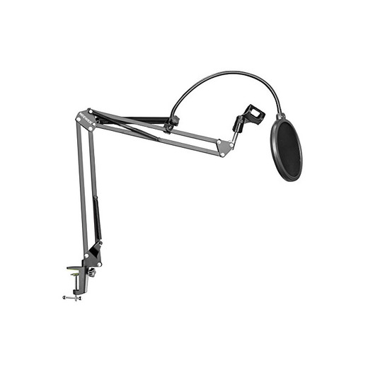 Neewer NB-35 - Brazo de soporte para micrófono con clip y abrazadera