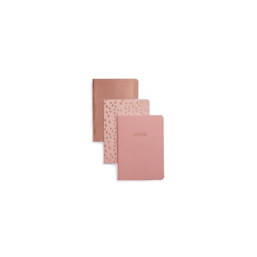 Pack de 3 cadernos rosa
