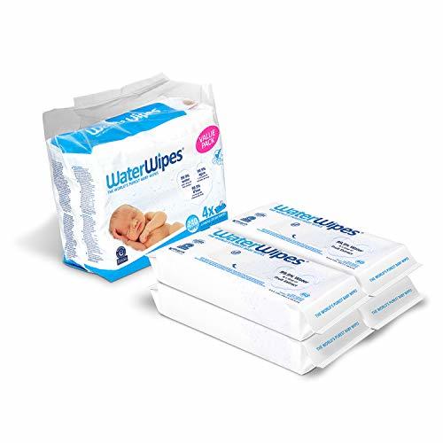 Belleza WaterWipes, paquete de 4 X 60 toallitas