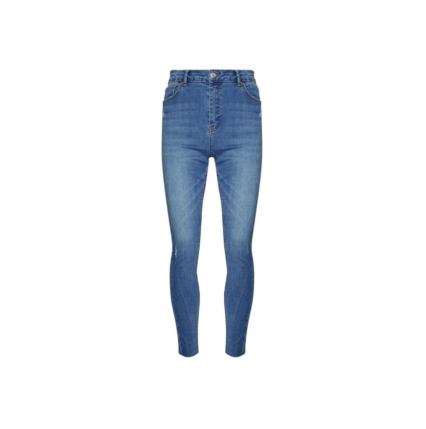 Products Calças ganga skinny cintura subida azul-médio