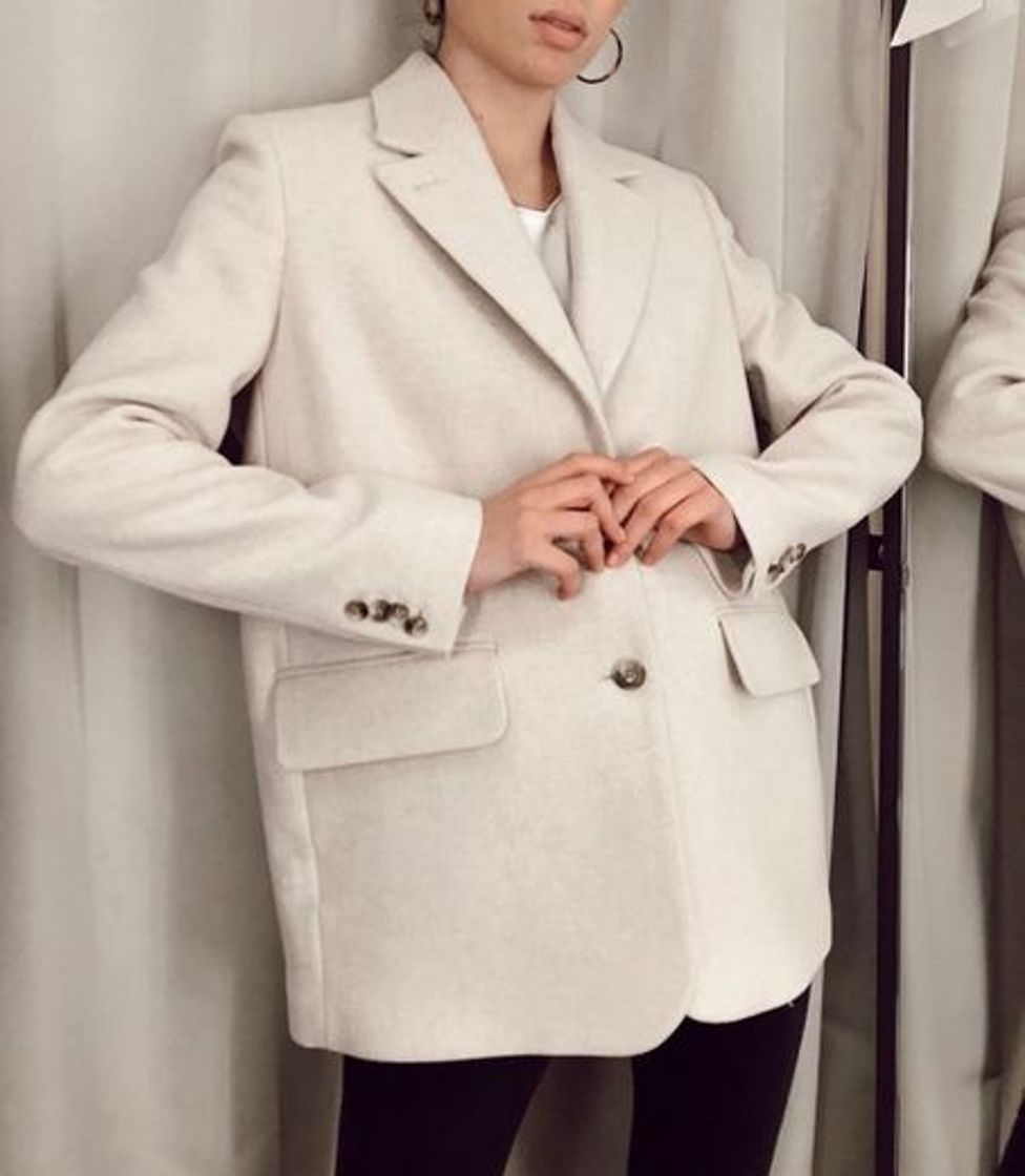 Social Wool Blend Oversized Blazer