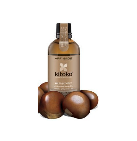 Beauty Affinage Kitoko Oil Treatment 3.88 Ounce with Easy Dispensing Pump by Affinage