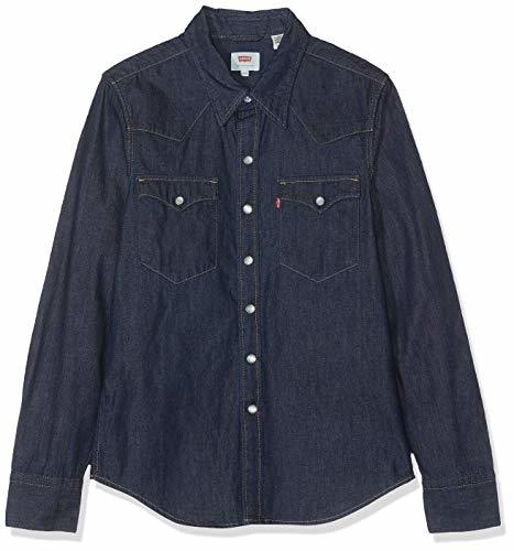 Fashion Levi's Barstow Western Camisa Vaquera, Azul