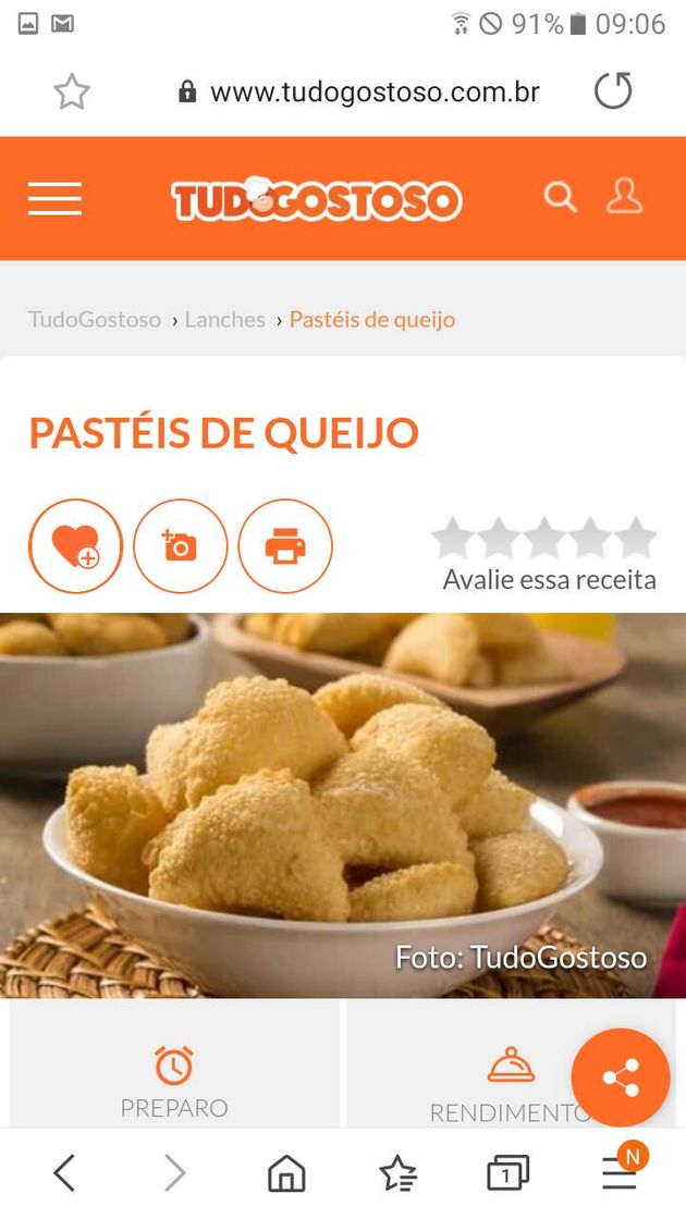 Fashion Pastel de queijo