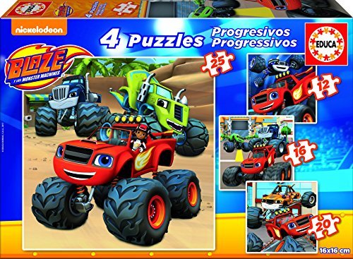 Productos Blaze and the Monster Machines - Puzzles progresivos de 12, 16, 20