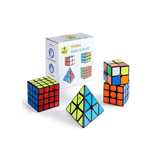 Yetech 4PCS Cubo Mágico Puzzle Pack
